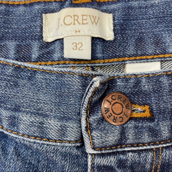 J. Crew Factory Jeans Cropped (Inseam 28”) Distressed Blue Size 32 - Picture 5 of 8